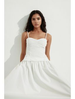 H&M - Women White Gathe Strappy Top