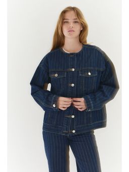 H&M - Women Blue Denim Jacket