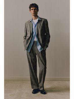 H&M - Men Multi-Color Regular Fit Suit Trousers