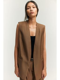 H&M - Women Brown Waistcoat
