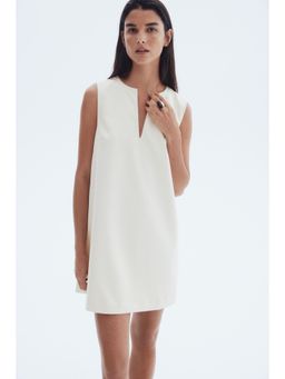 H&M - Women Beige Twill Shift Dress