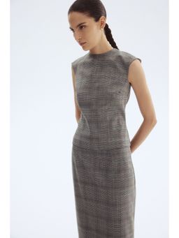 H&M - Women Grey Cap-Sleeved Top