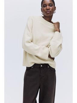 H&M - Women Beige Loose-Fit Jumper