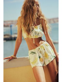 H&M - Women White Tie-Detail Crop Top