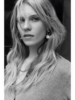 H&M - Women Grey Rib-Knit Cardigan