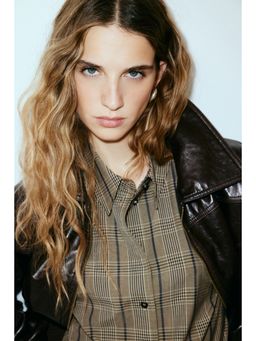 H&M - Women Beige Oversized Shirt