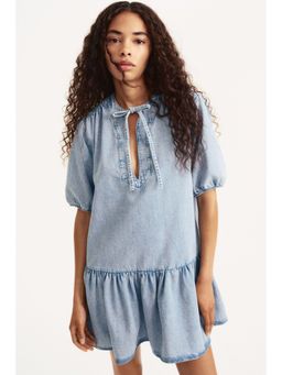 H&M - Women Blue Fla-Hem Dress