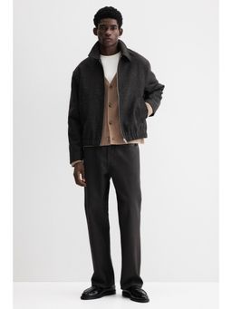 H&M - Men Brown Regular Fit Felted Shacket