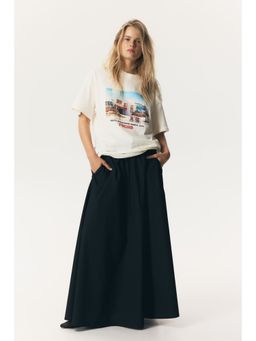 H&M - Women White Oversized Printed T-Shirt