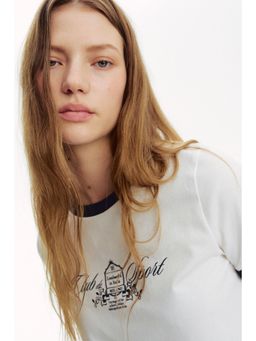 H&M - Women Multi-Color Cotton T-Shirt