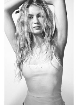 H&M - Women White Lace-Trimmed Strappy Top