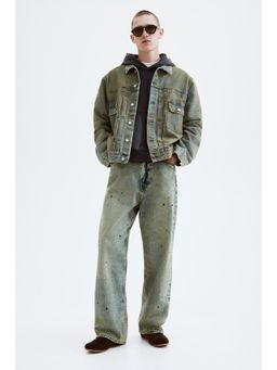 H&M - Men Blue Loose Fit Denim Jacket