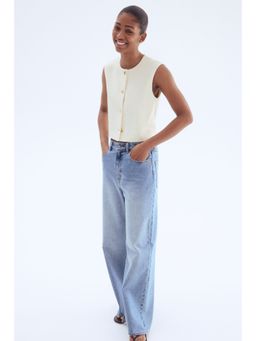 H&M - Women Beige Interlock Waistcoat