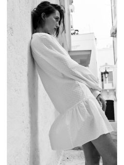 H&M - Women White Plumeti Dress