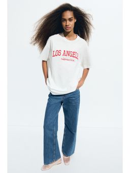 H&M - Women Multi-Color Oversized Printed T-Shirt