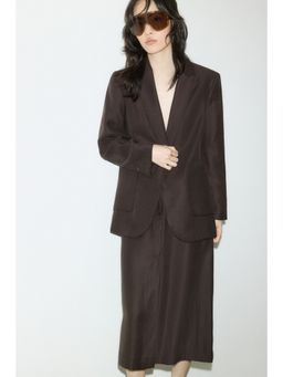 H&M - Women Brown Fitted Blazer
