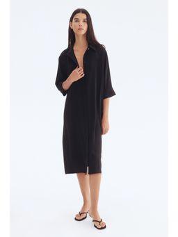 H&M - Women Black Belted Shirt Dress