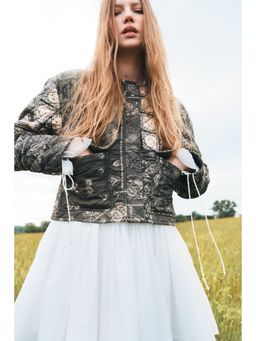 H&M - Women Green Quilted Cotton Jacket