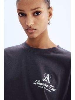 H&M - Women Grey Oversized T-Shirt