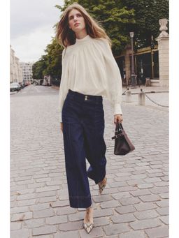 H&M - Women White Draped Blouse