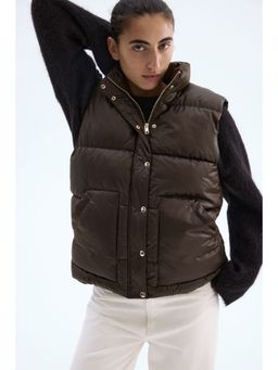 H&M - Women Brown Puffer Gilet