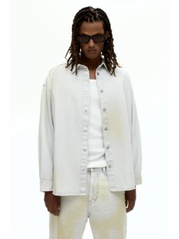 H&M - Men Blue Oversized Fit Denim Shirt