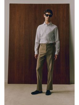 H&M - Men White Slim Fit Cotton Shirt