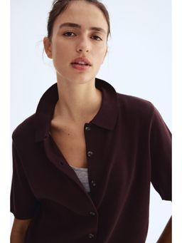 H&M - Women Brown Colla Cardigan