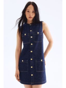 H&M - Women Blue Sleeveless Denim Dress