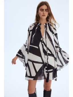 H&M - Women White Loose-Fit Cotton Dress