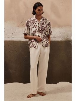 H&M - Men Beige Regular Fit Resort Shirt