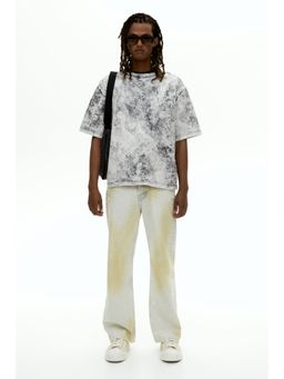H&M - Men Multi-Color Oversized Fit Cropped T-Shirt