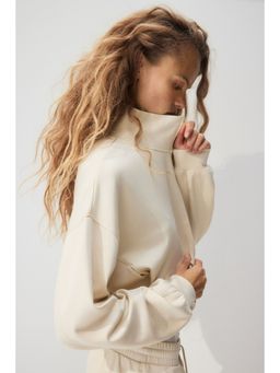 H&M - Women Beige Supersoft Zip-Through Jacket