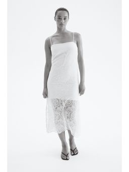 H&M - Women White Strappy Lace Dress