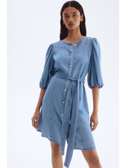 H&M - Women Blue Denim Shirt Dress