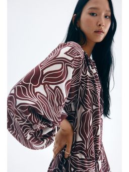 H&M - Women White Oversized Tie-Belt Dress