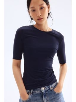 H&M - Women Blue Fitted T-Shirt