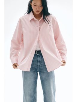 H&M - Women Pink Poplin Shirt