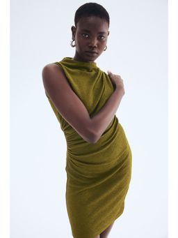 H&M - Women Green Textu Jersey Dress
