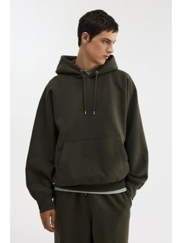 H&M - Men Green Oversized Fit Hoodie