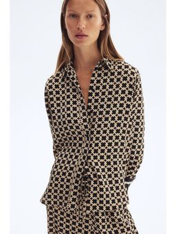 H&M - Women Black Patterned Shirt
