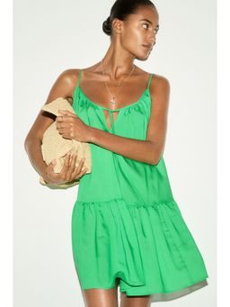 H&M - Women Green A-Line Strappy Dress