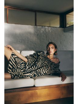 H&M - Women Black Off-The-Shoulder Poplin Dress