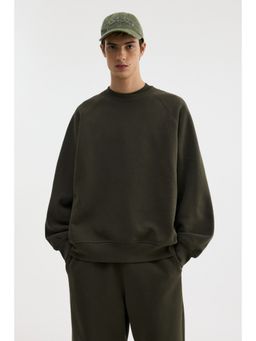 H&M - Men Green Oversized Fit Sweatshirt