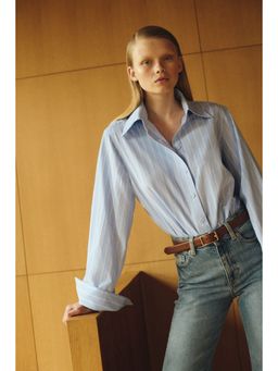 H&M - Women Blue Short Shirt
