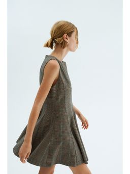 H&M - Women Beige Fla-Skirt Dress