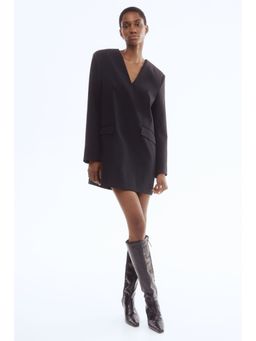 H&M - Women Black V-Neck Dress