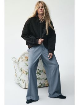 H&M - Women Black Quilted Bomber Jacket