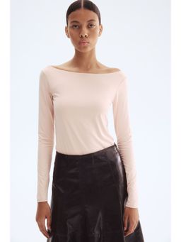 H&M - Women Orange Boat-Neck Top