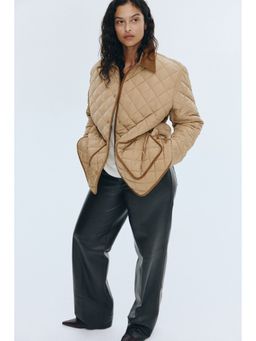 H&M - Women Beige Quilted Jacket